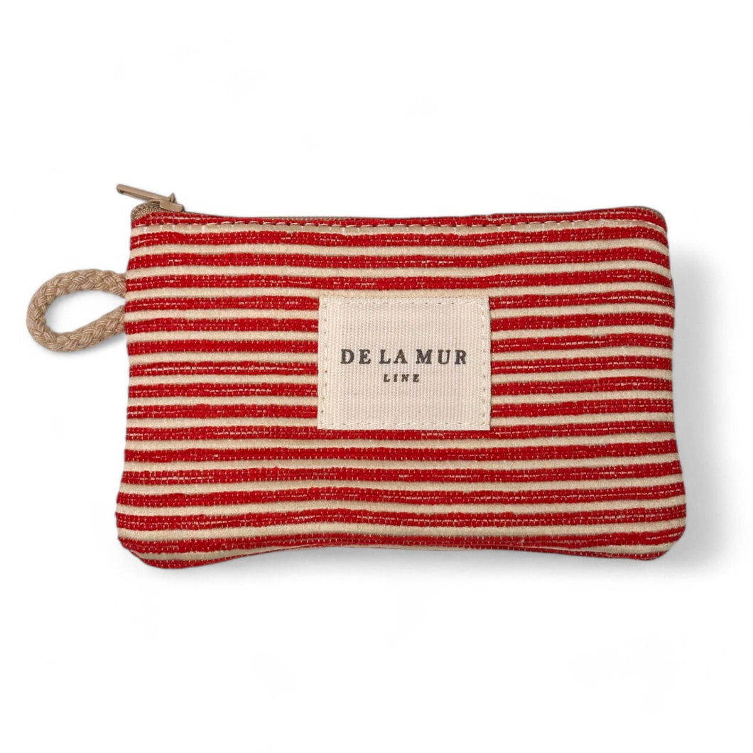 Mini-Pouch aus softem Cord poppy